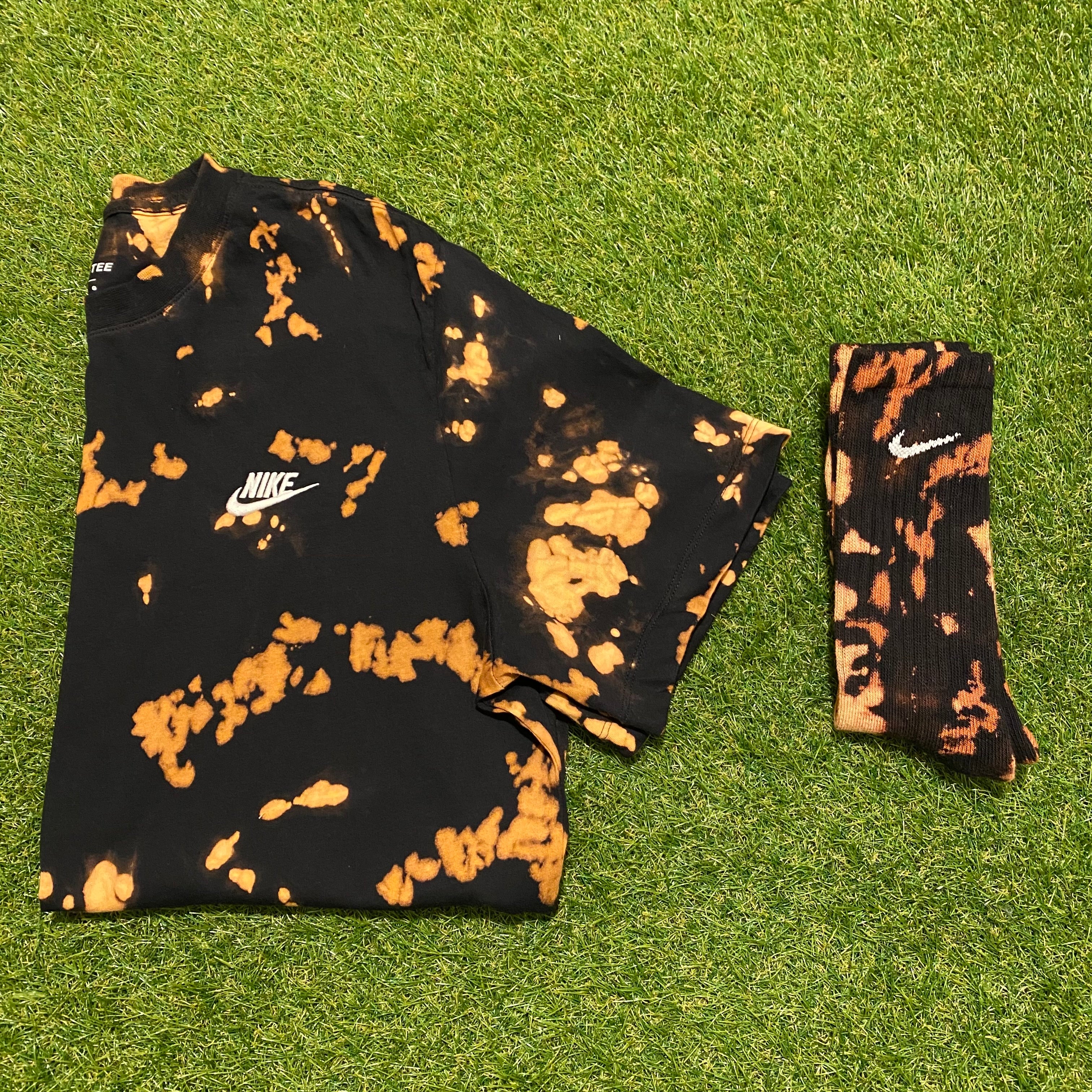 ‘Acid Black’ T-Shirt & Sock Bundle