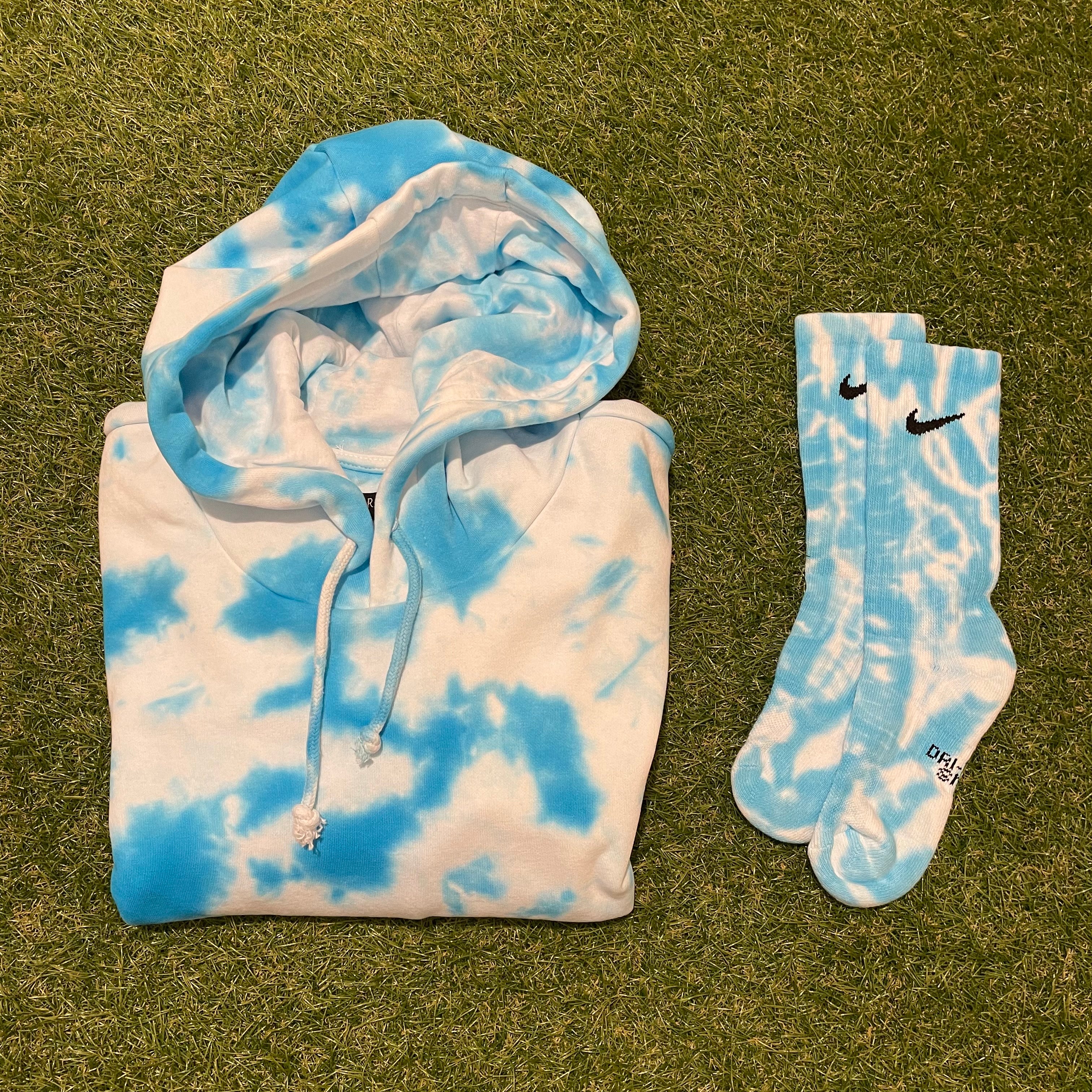 ‘Baby Blue’ Hoodie & Nike Socks Set